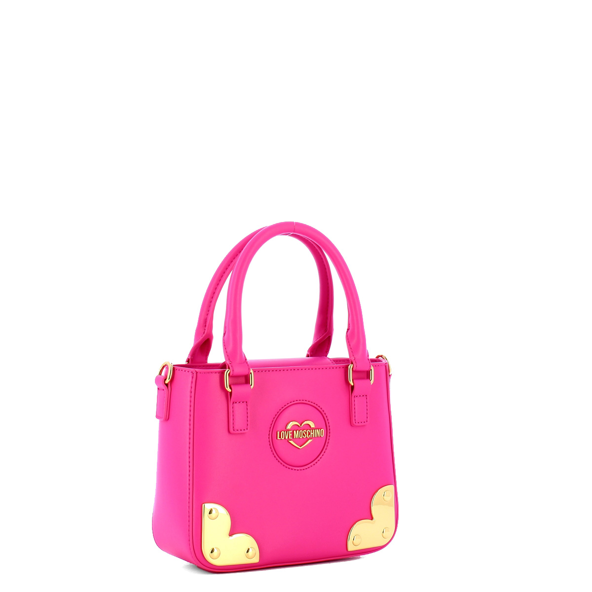 Love Moschino Borsa a mano Gold Corner Fuxia - 2