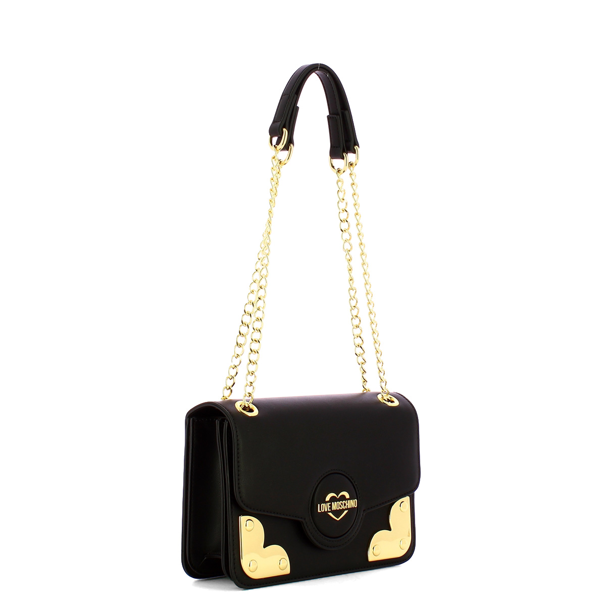 Love Moschino Borsa a spalla Gold Corner Nero - 2