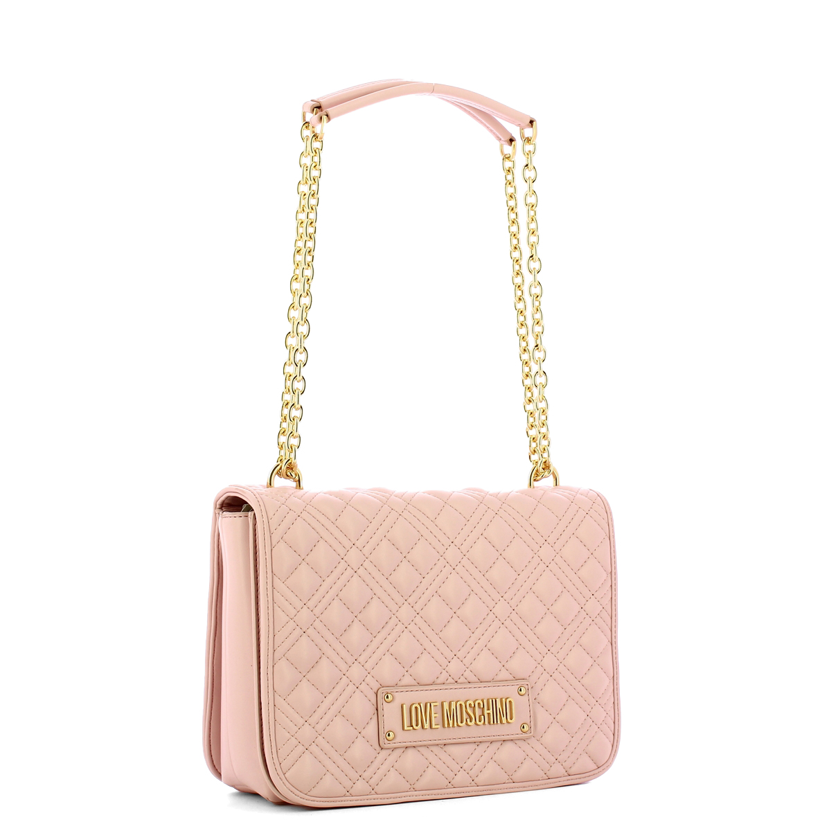 Love Moschino Borsa a spalla Shiny Quilted Cipria - 2