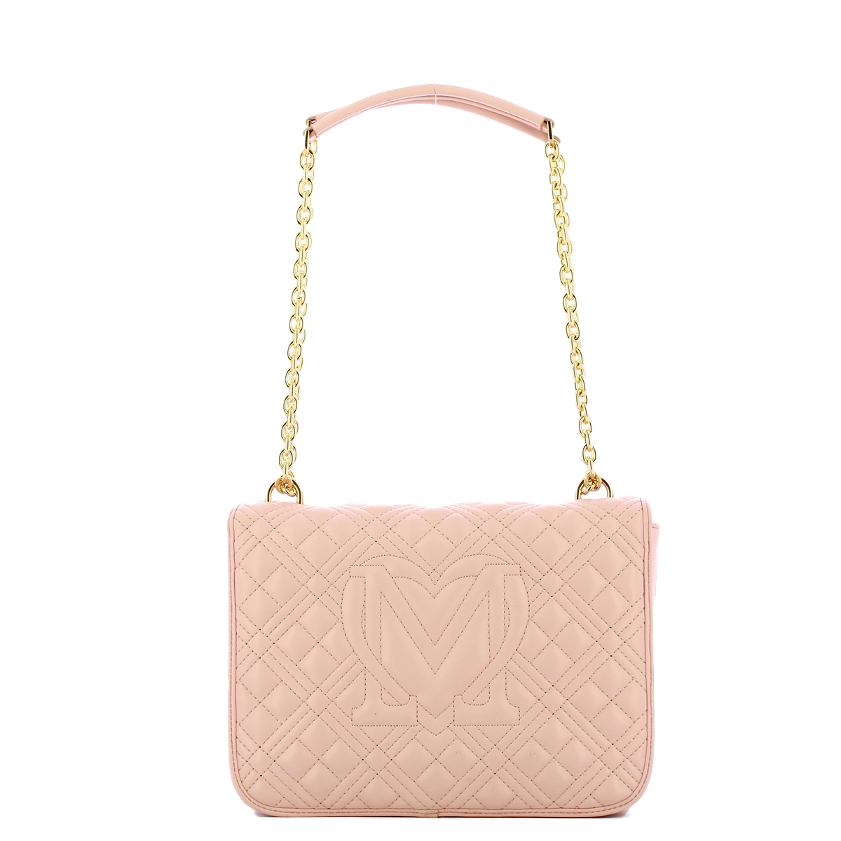 Love Moschino Borsa a spalla Shiny Quilted Cipria - 3