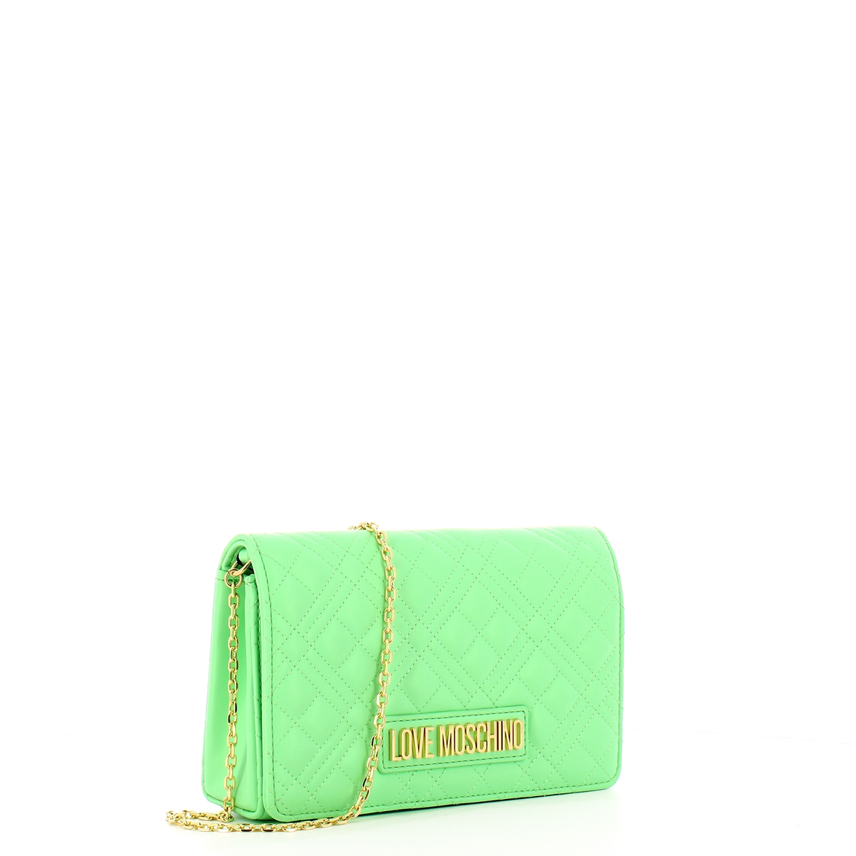 Love Moschino Clutch Shiny Quilted Menta - 2