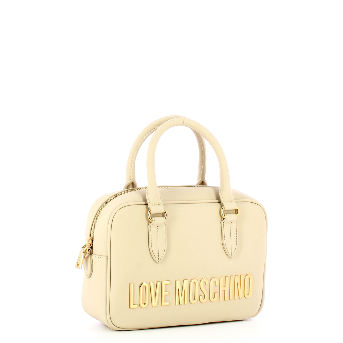 Love Moschino Bauletto Eco-Friendly con logo Avorio - 2