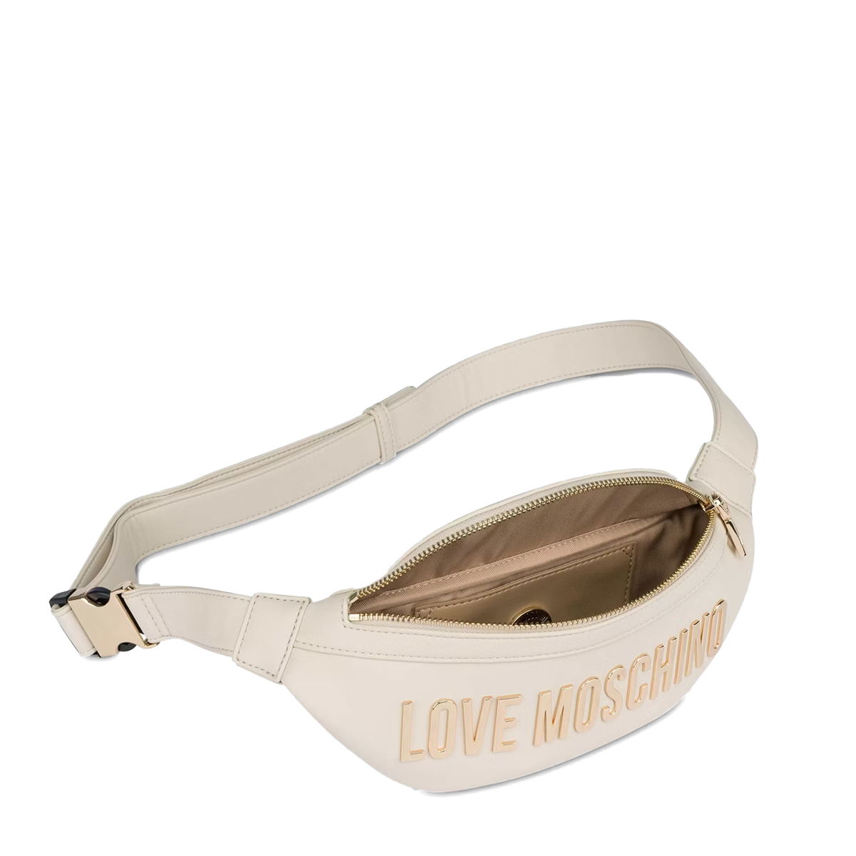 Love Moschino Marsupio Eco-Friendly con logo Avorio - 4