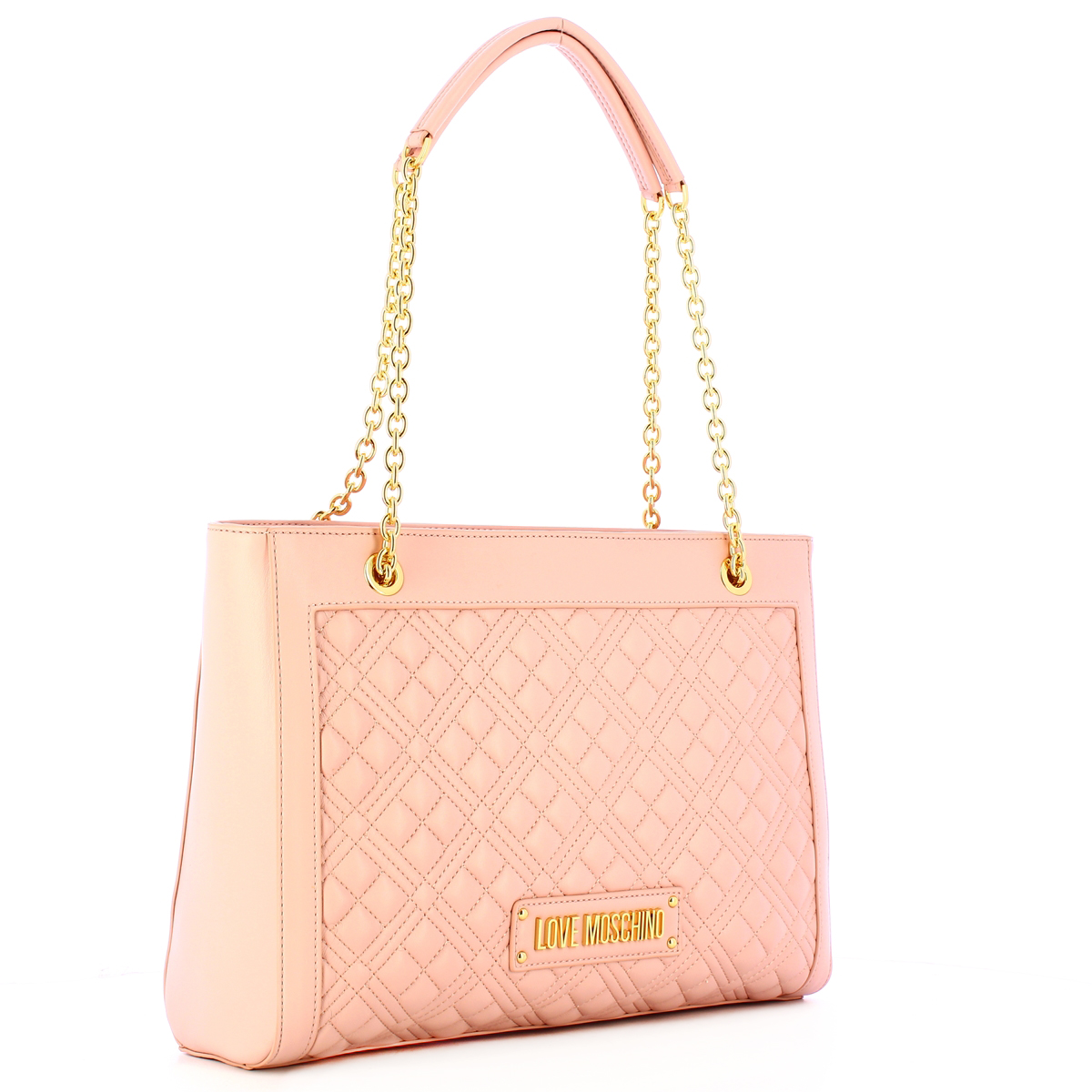 Love Moschino Shopper Shiny Quilted Cipria - 2