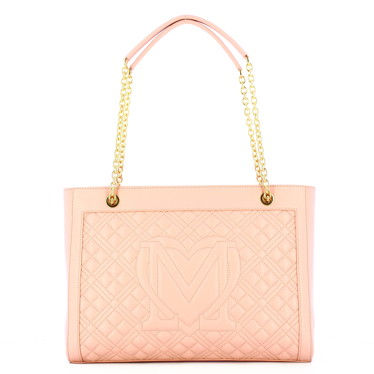 Love Moschino Shopper Shiny Quilted Cipria - 3