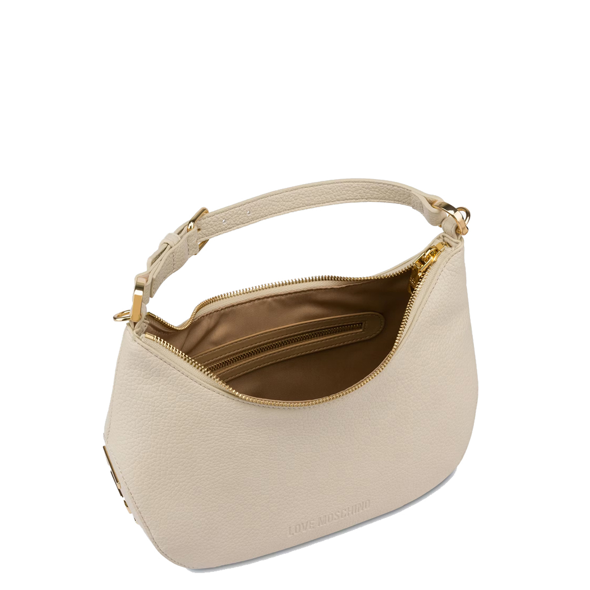 Love Moschino Hobo Bag Eco-Friendly Giant Logo Avorio - 4