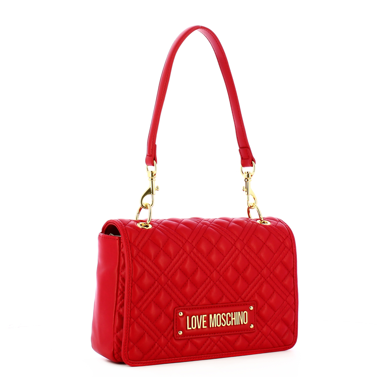 Love Moschino Borsa a spalla Shiny Quilted Rosso - 2