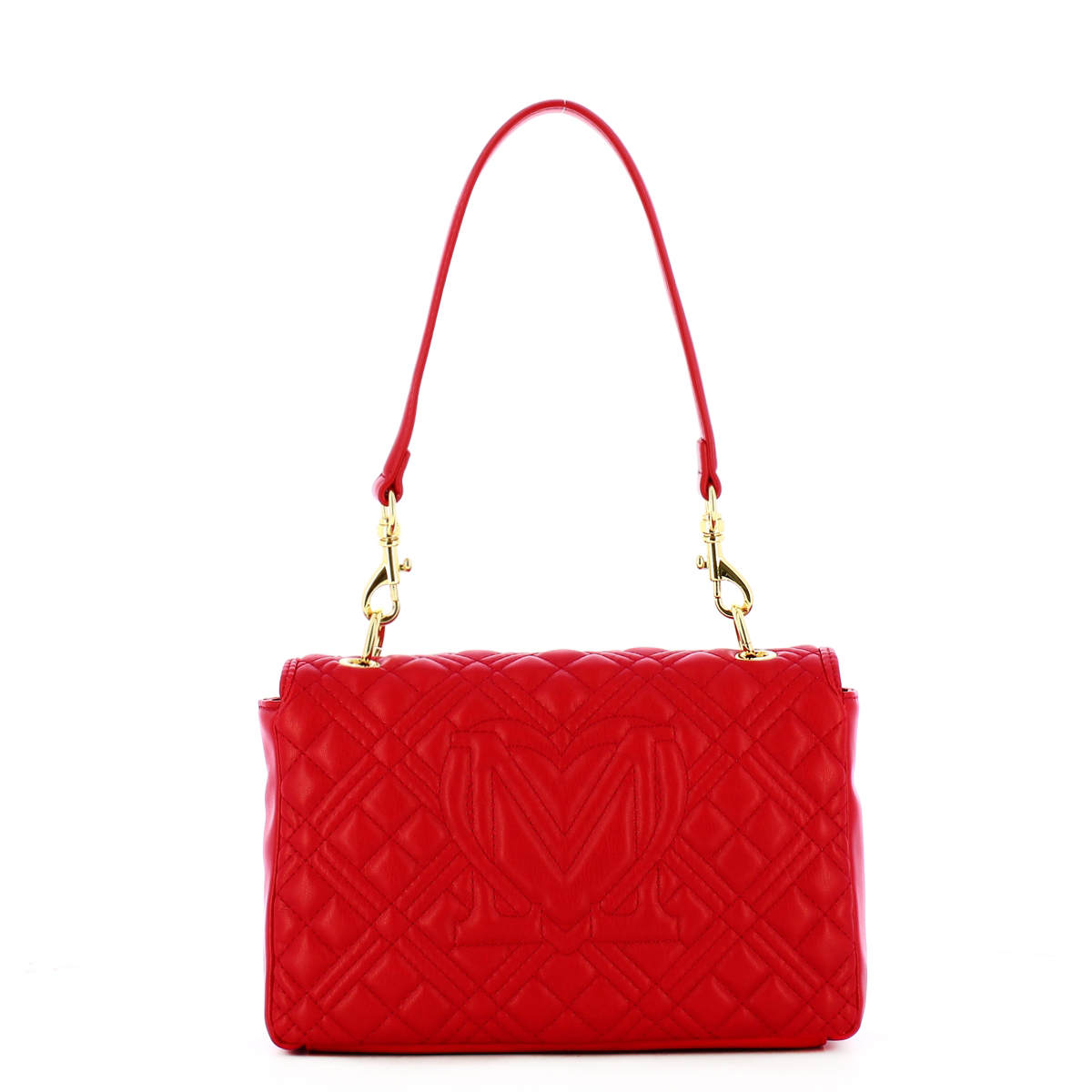 Love Moschino Borsa a spalla Shiny Quilted Rosso - 3