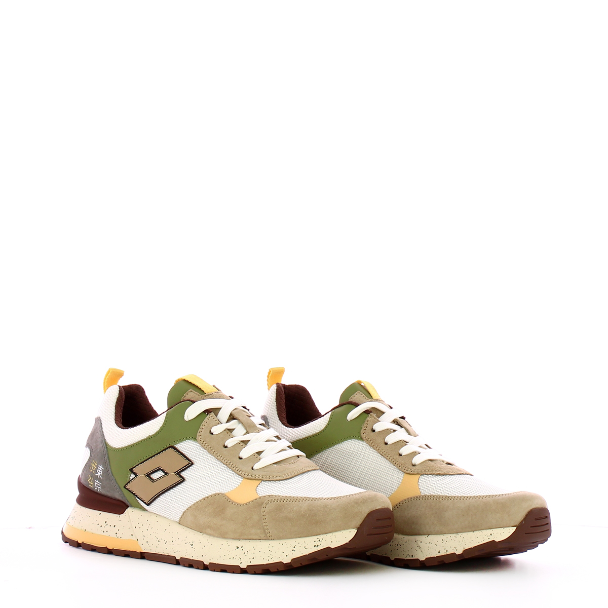 LOTT Sneakers Tokyo Shibuya White Irish Beige Mosstone Green - 2