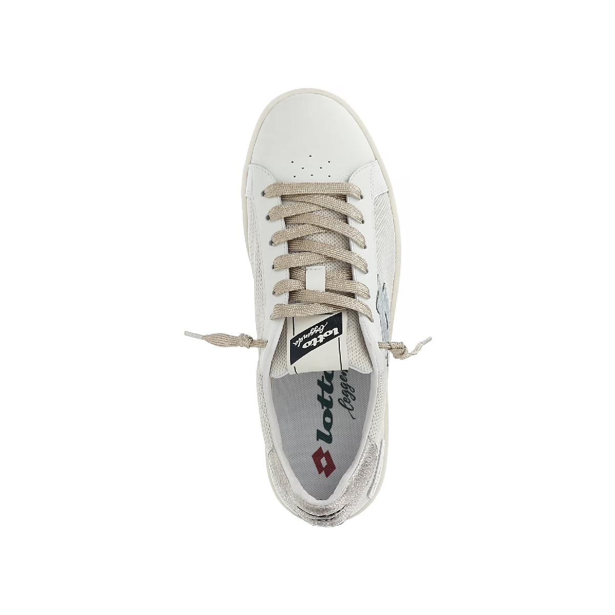 Lotto Sneakers Autograph Next White Grey Mist Golden Almond - 4