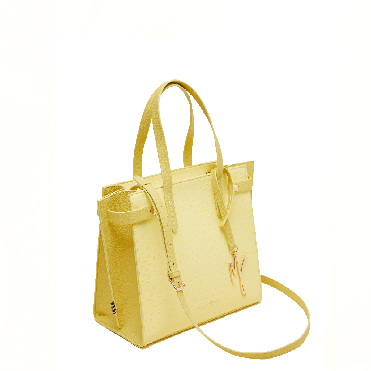 Manila Grace Borsa a spalla Feliss Small Giallo - 2