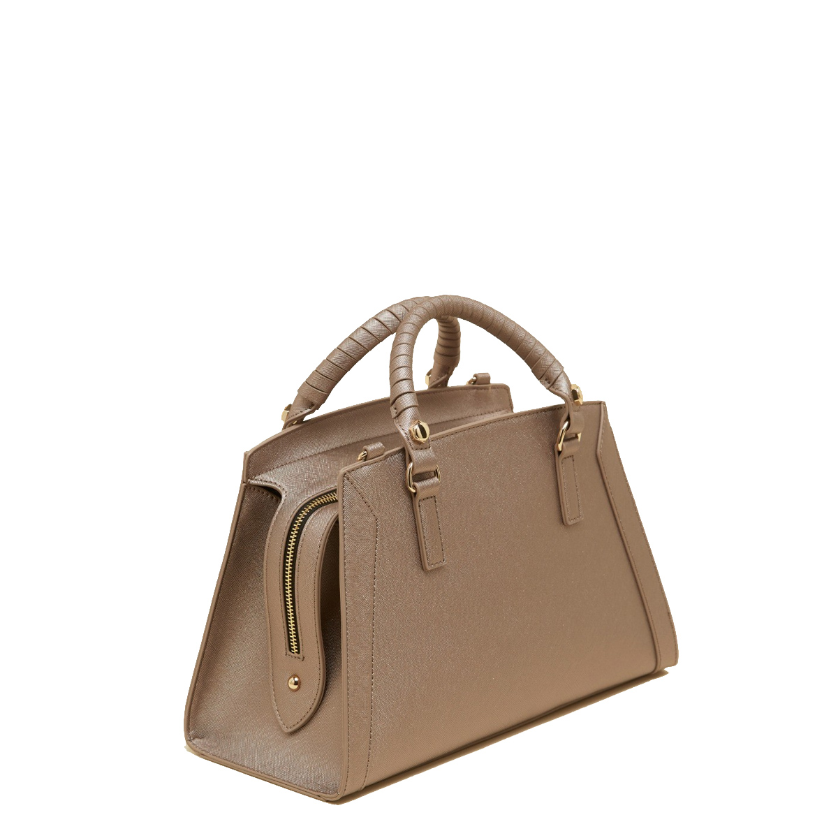 Manila Grace Borsa a mano Mirama Small Bronzo - 3