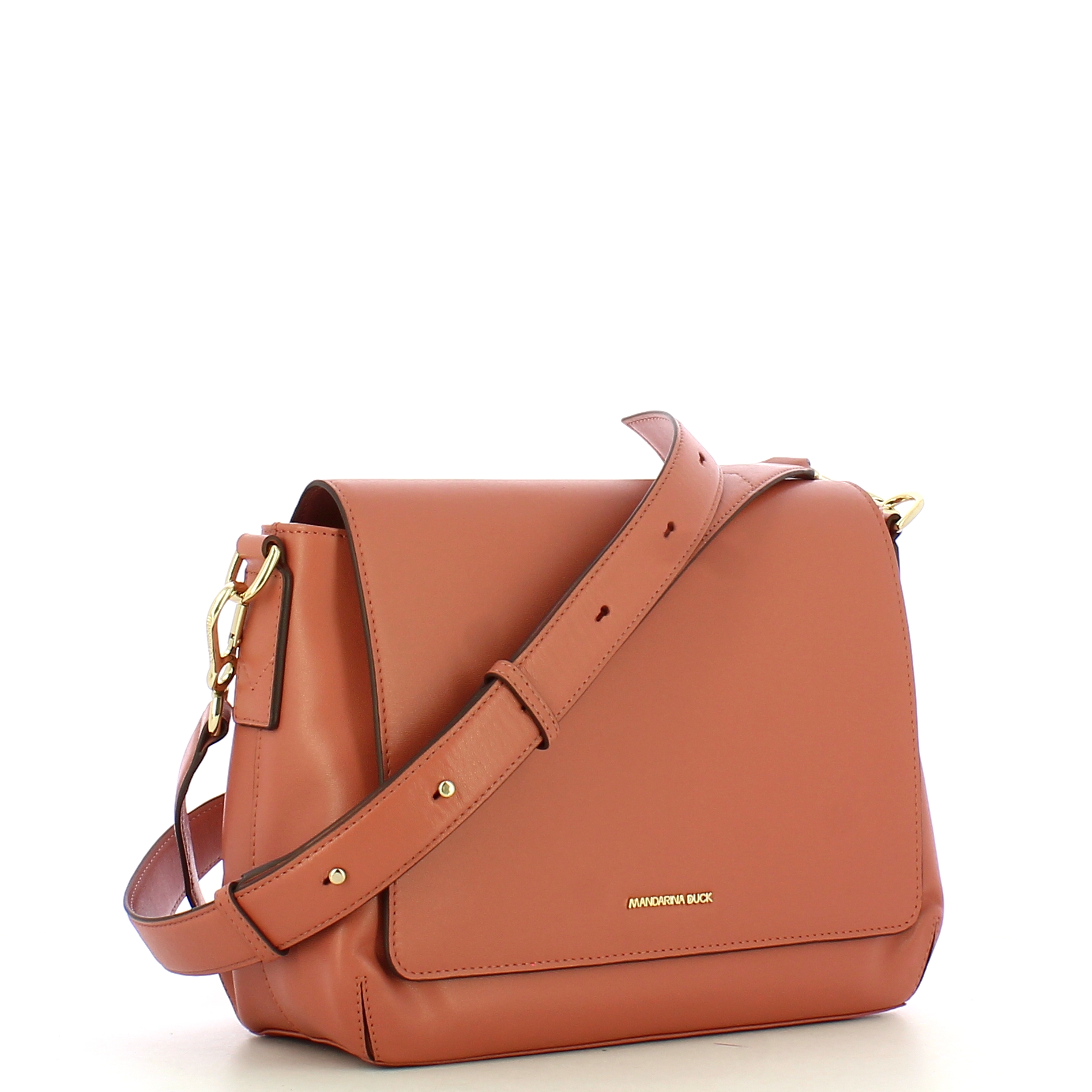 Mandarina Duck Borsa a tracolla in pelle Luna Light Mahogany - 2