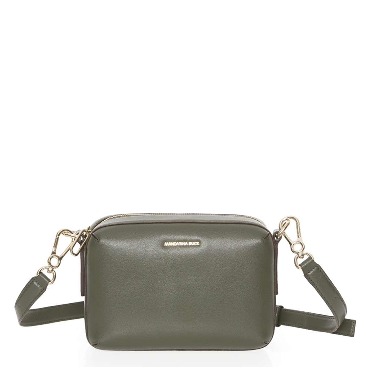 Mandarina Duck Borsa a tracolla in pelle Luna Military Olive - 1