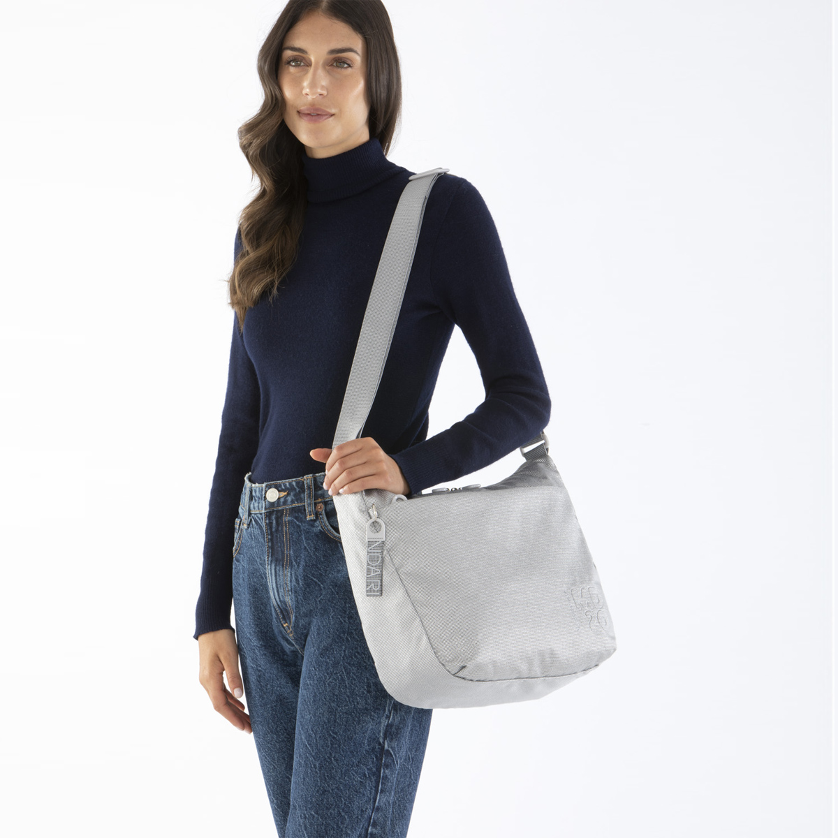 Mandarina Duck Hobo Bag MD20 Lux Snow - 6