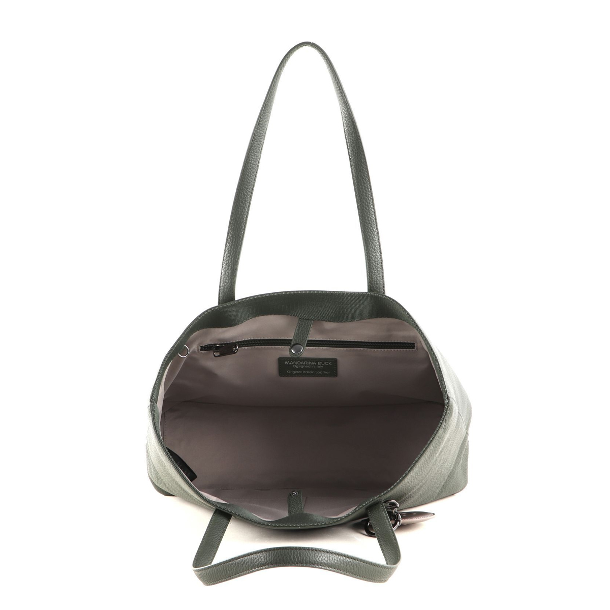 Mandarina Duck Borsa a spalla in pelle Mellow Loden - 4