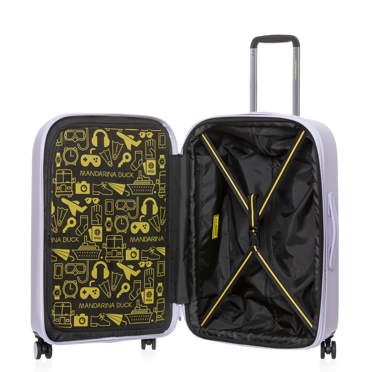 Mandarina Duck Trolley Medio Espandibile 69 cm LOGODUCK + Duck Evening Haze - 5