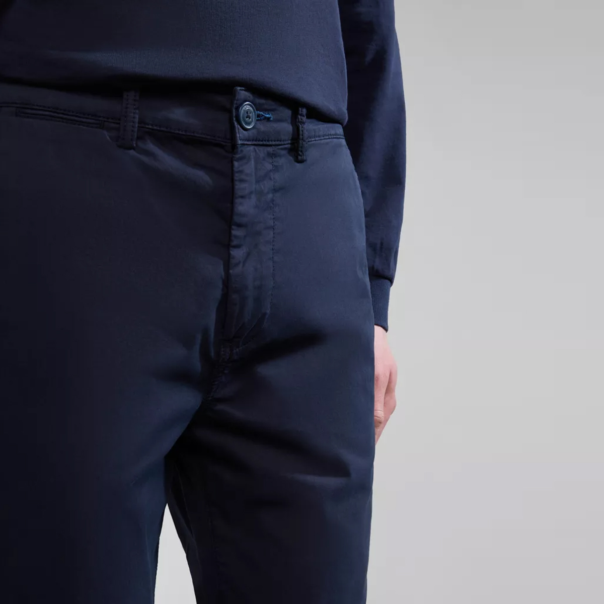 Napapijri Pantaloni Chino Estivi Puyo Blu Marine - 6