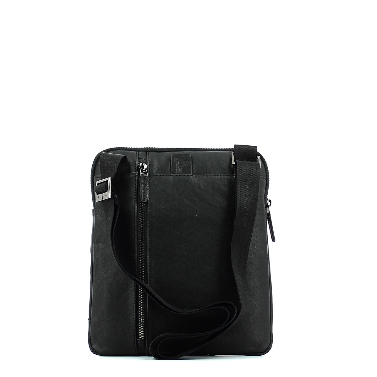 Leather Organised crossbody Black Square