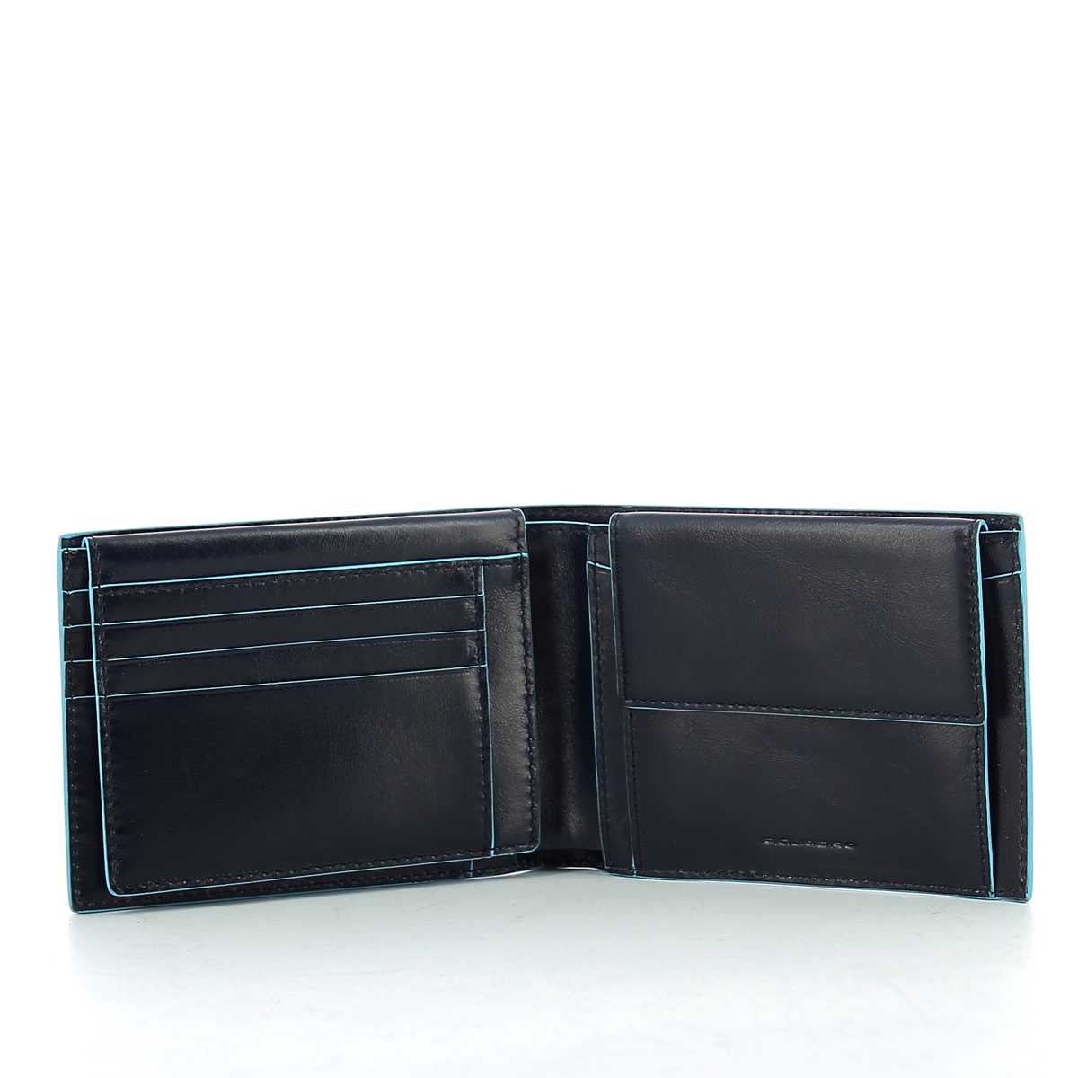 Wallet with coin pouch Blue Square-BLU/2-UN