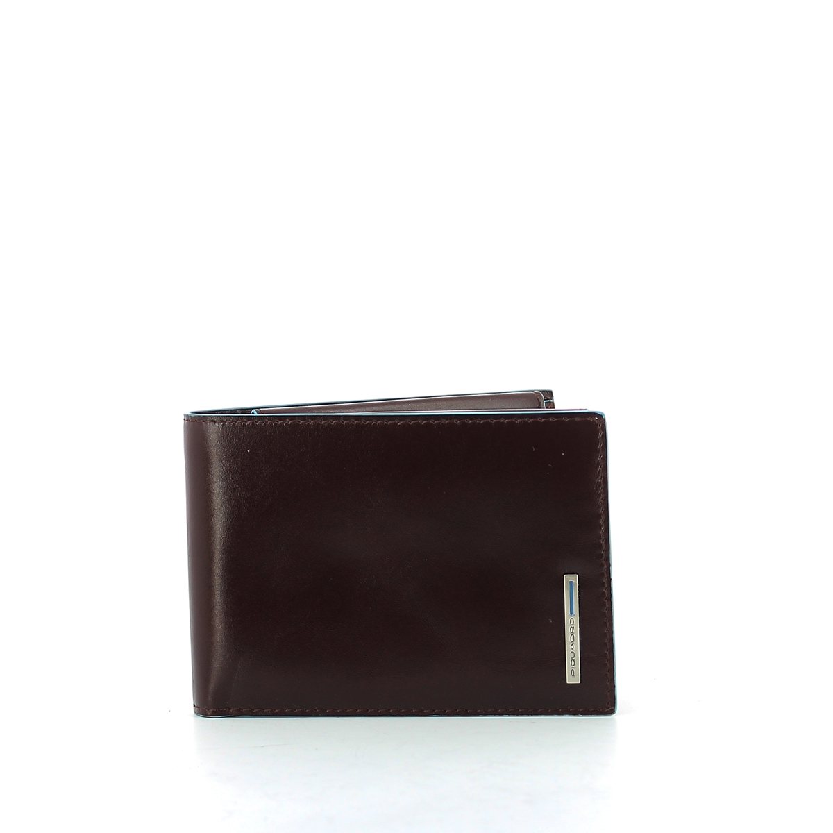 Wallet with coin pouch Blue Square-MOGANO-UN