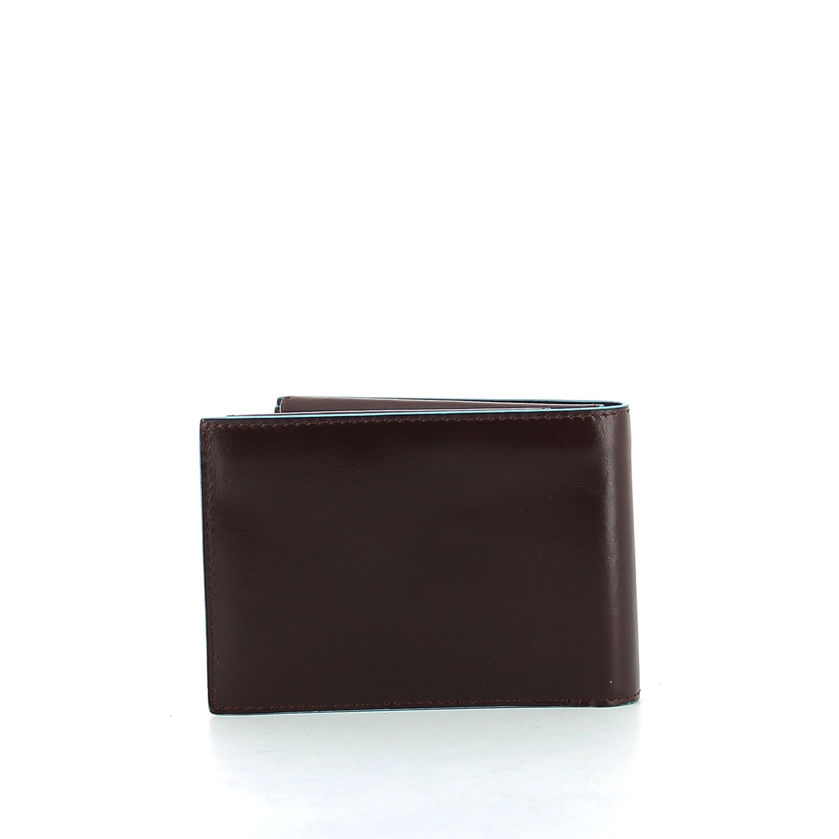 Wallet with coin pouch Blue Square-MOGANO-UN