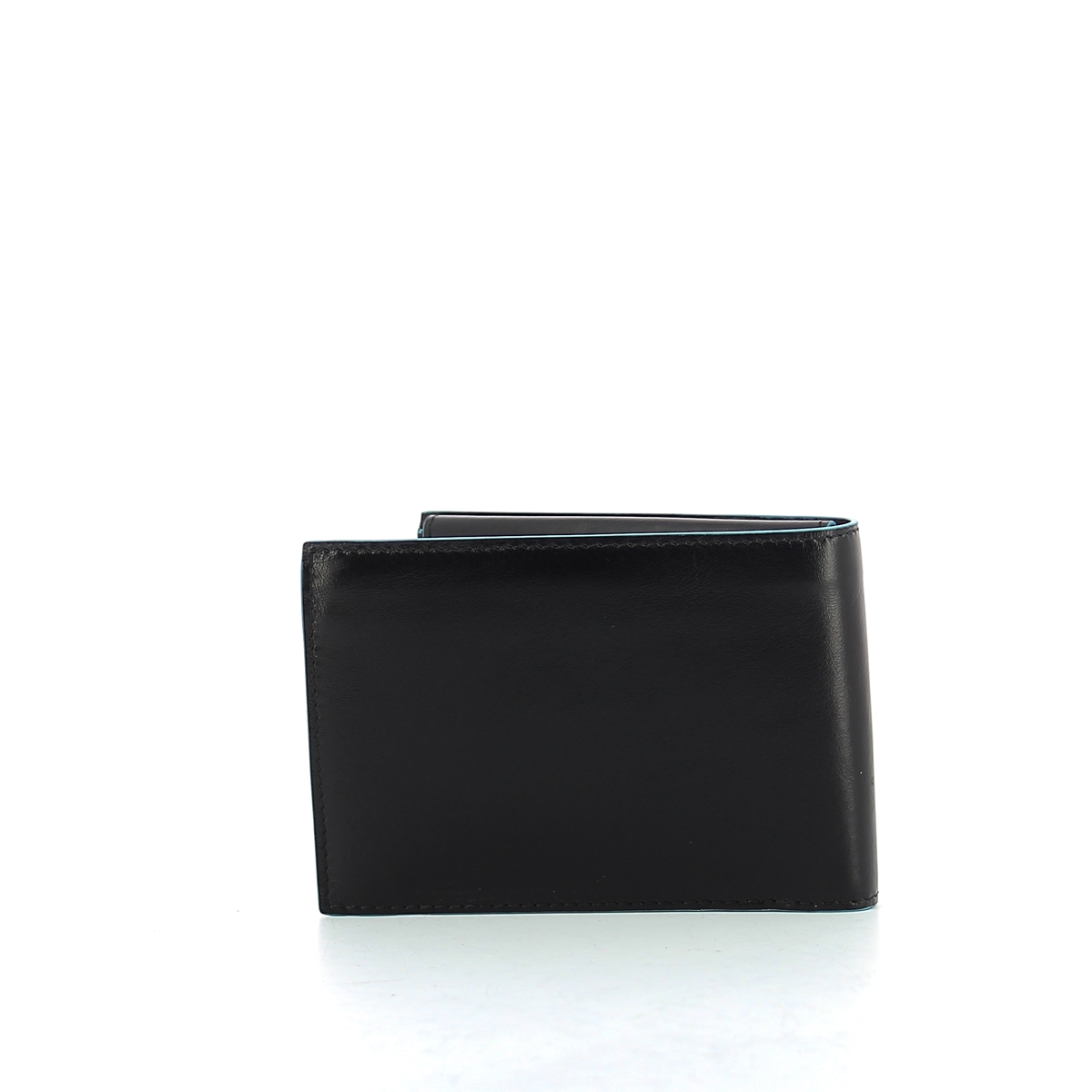 Wallet with coin pouch Blue Square-NERO-UN