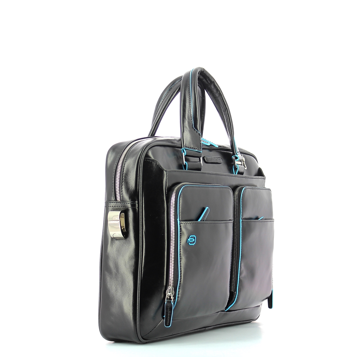 Slim Briefcase Blue Square 14.0-NERO-UN