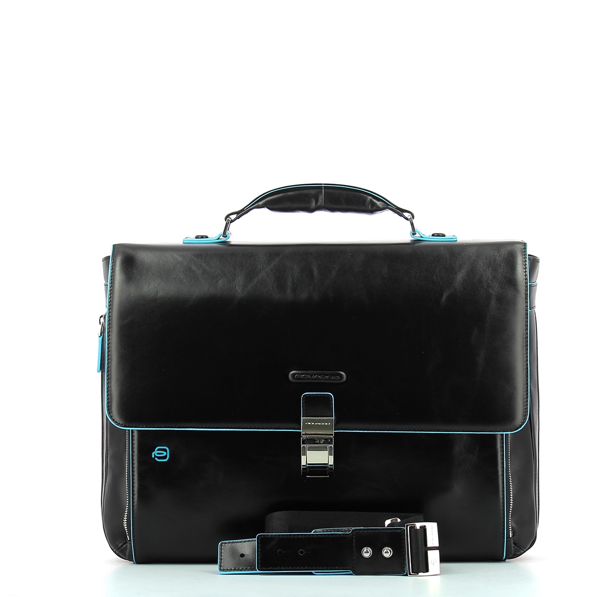 Expandable Computer Bag Blue Square 15.0-NERO-UN