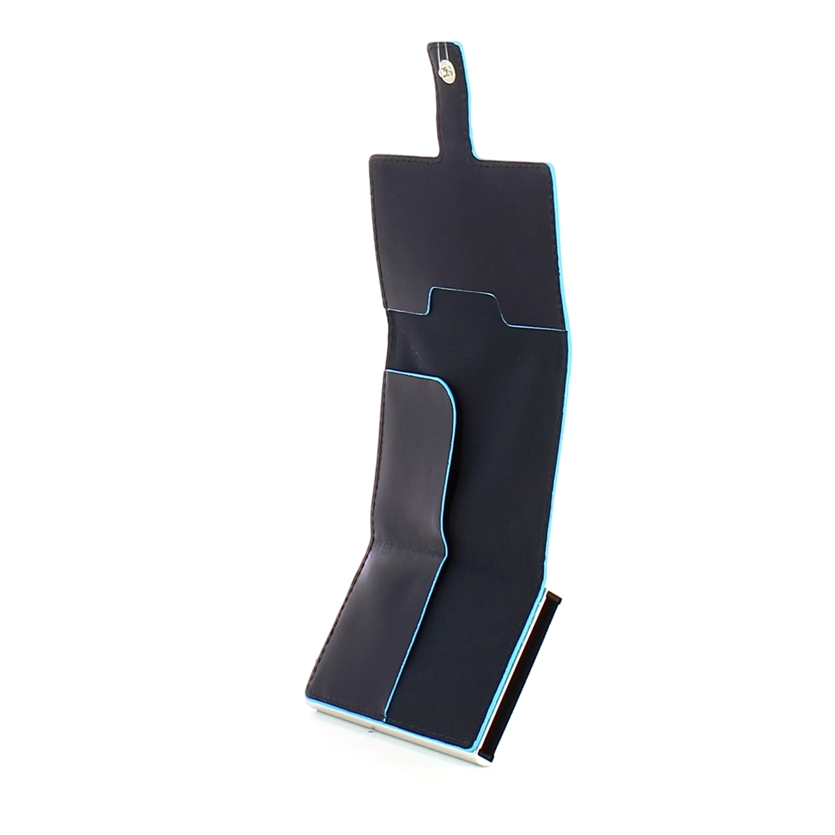 Piquadro Porta carte di credito con Sliding System RFID Blue Square - 4