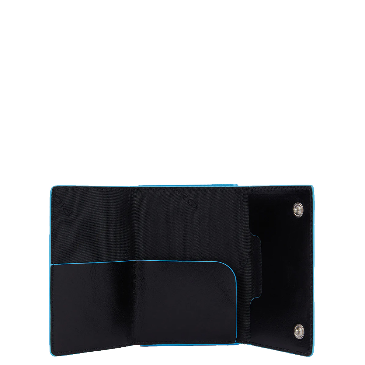 Piquadro Porta carte di credito con Sliding System con portamonete e banconote RFID Blue Square - 3