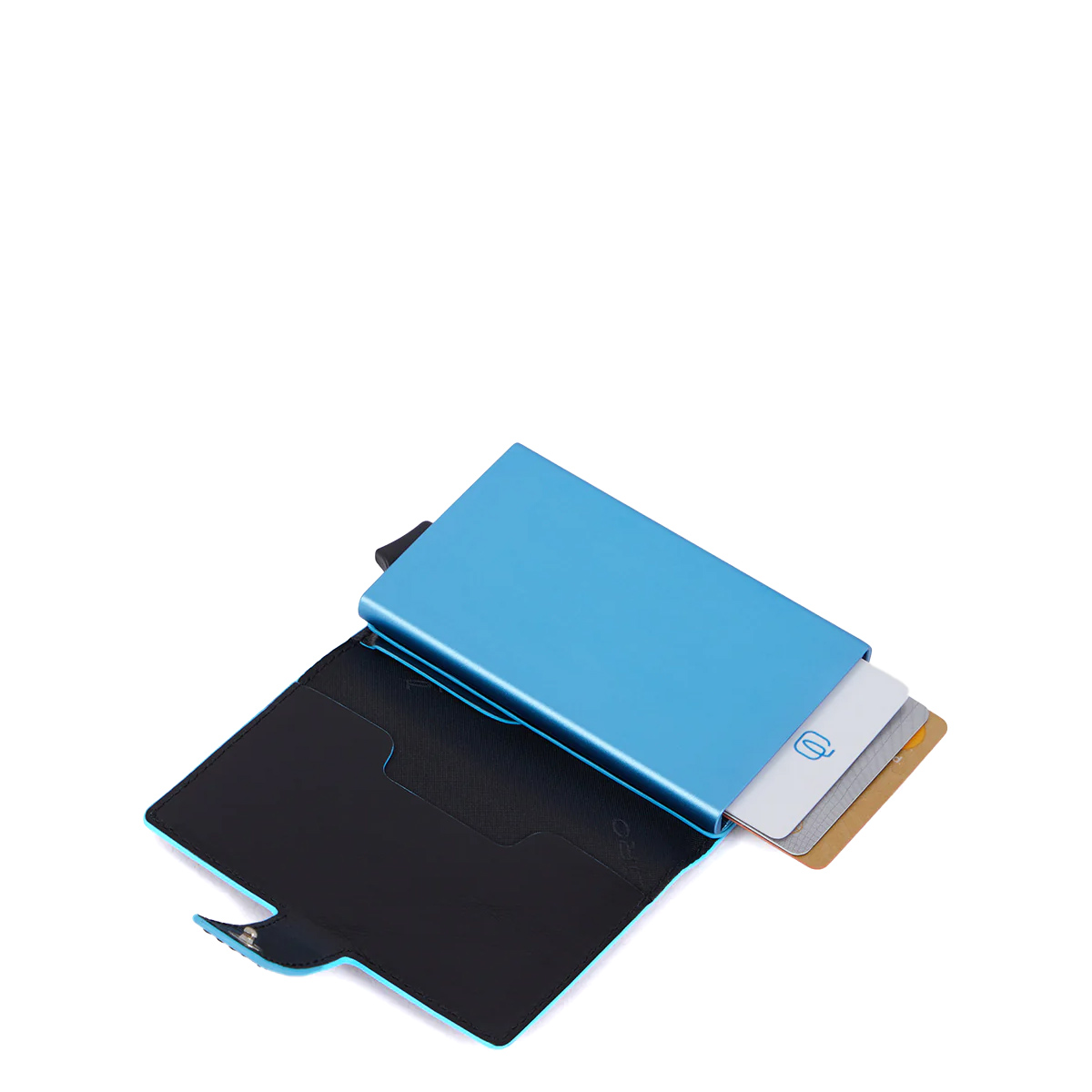 Piquadro Porta carte di credito con Sliding System RFID Blue Square - 3