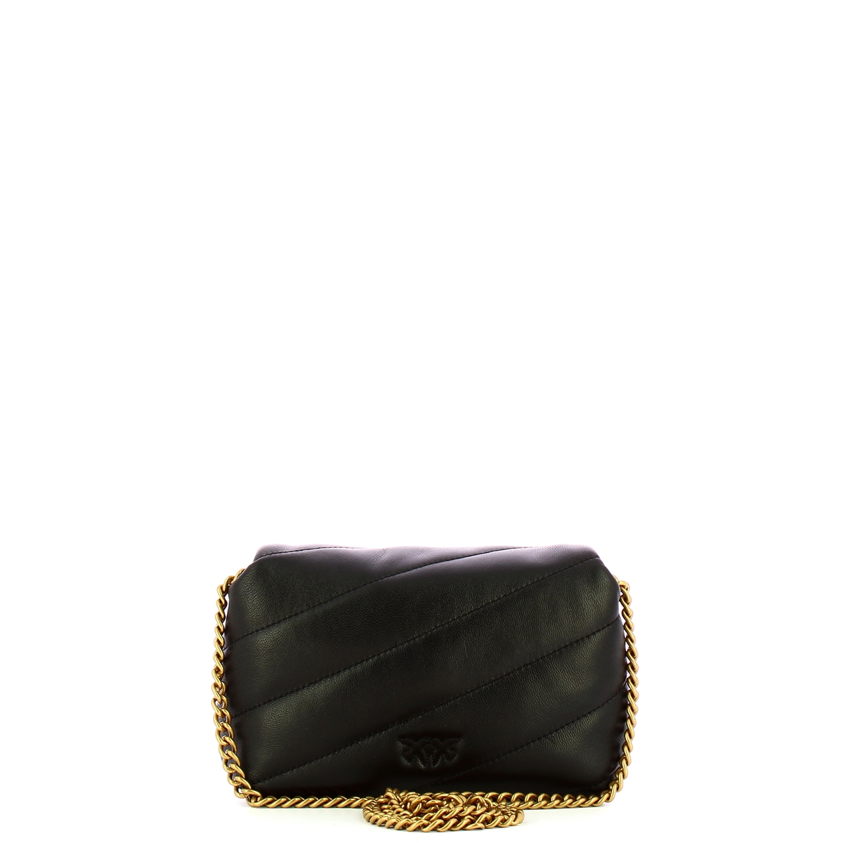 Pinko Mini Borsa a tracolla Love Puff Nero Antique Gold - 3