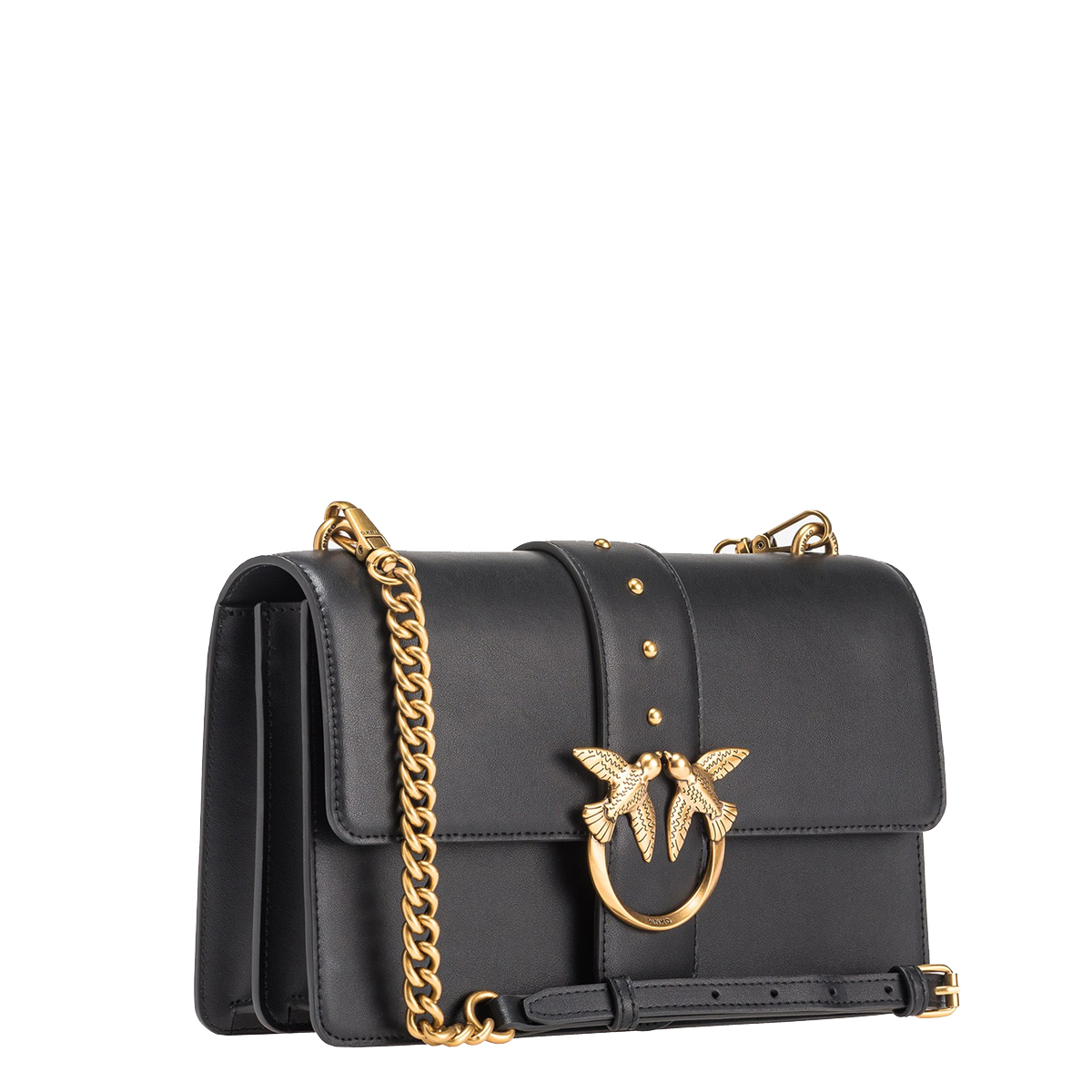 Pinko Borsa a tracolla Love One Classic Nero Antique Gold - 2