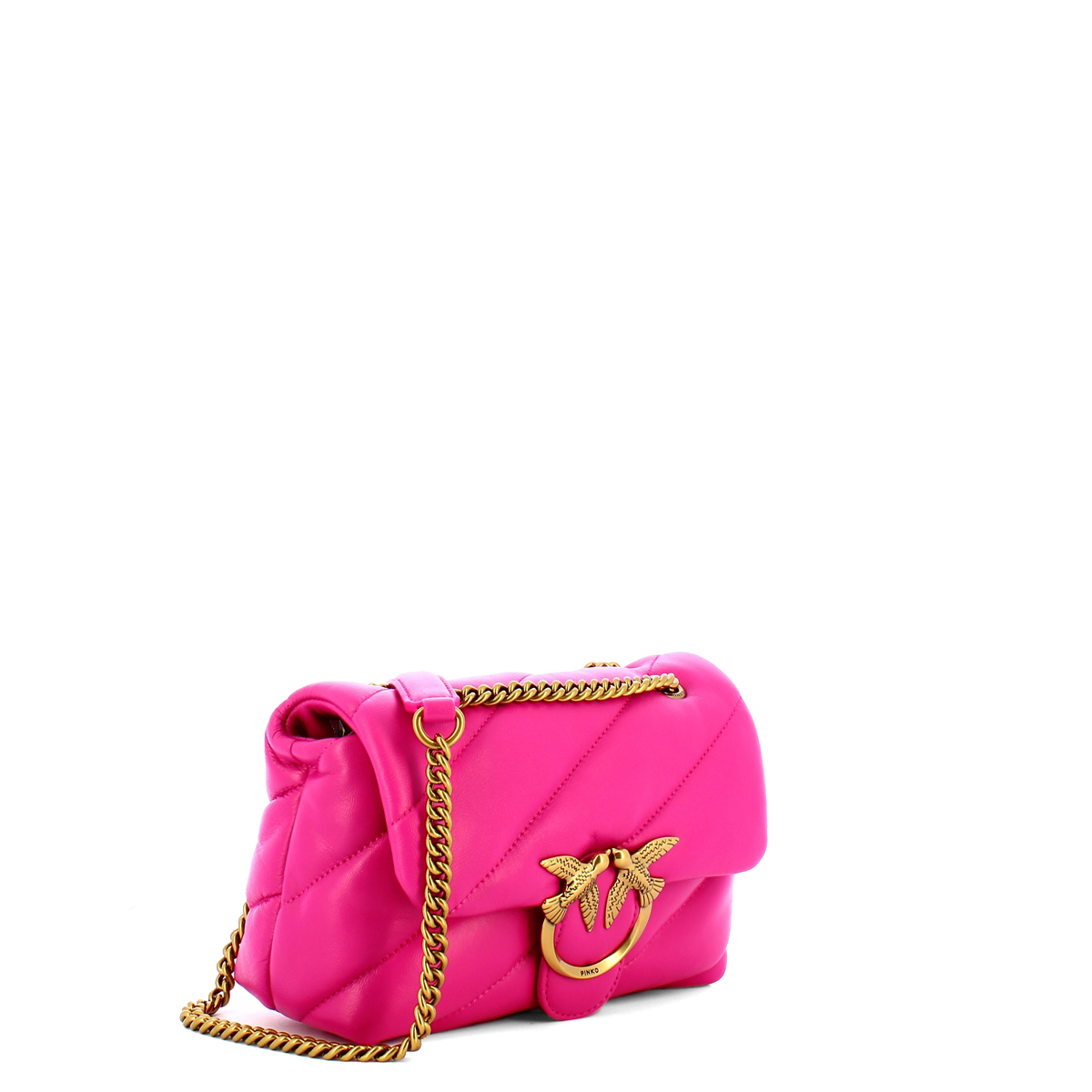 Pinko Mini Borsa a tracolla Love Puff Maxi Quilt Pink Pinko Antique Gold - 2