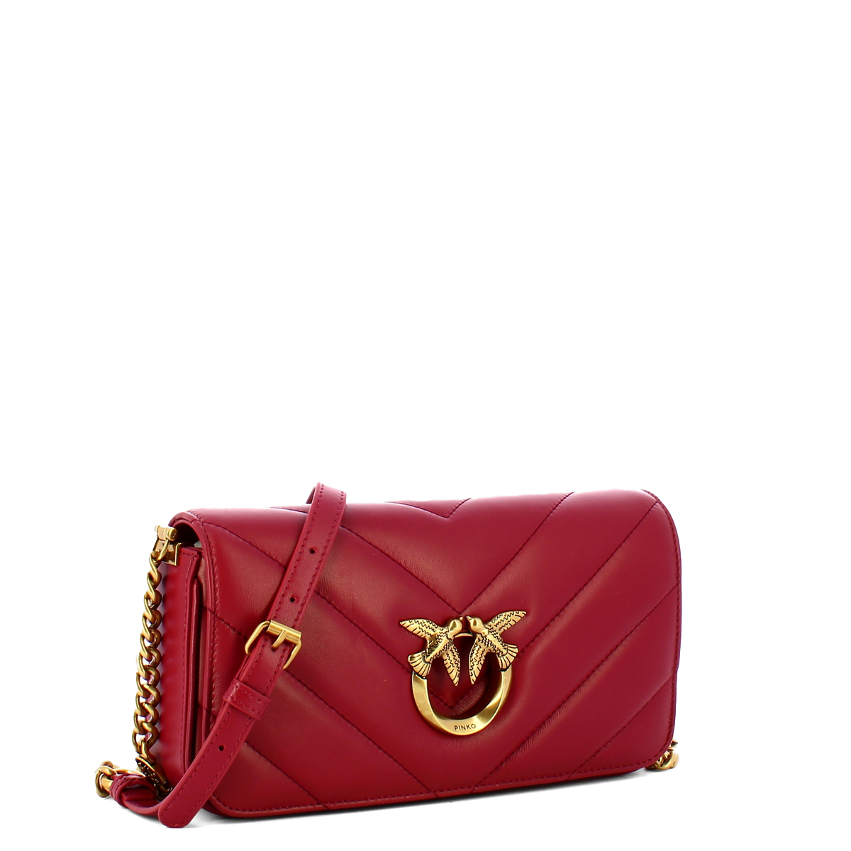 Pinko Mini Baguette Love Click Dark Red Antique Red - 2