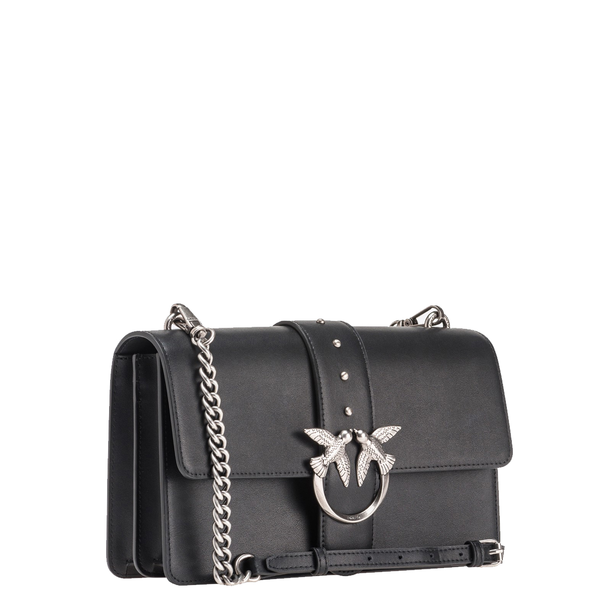 Pinko Borsa a tracolla Love One Classic Nero Old Silver - 2