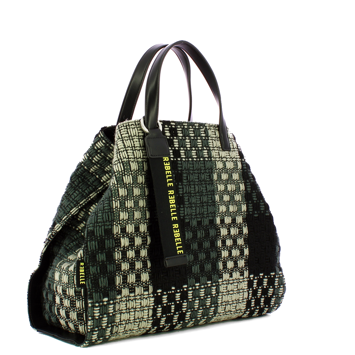 Rebelle Borsa a spalla Ashanti Checked Wire Grey Fumè - 2