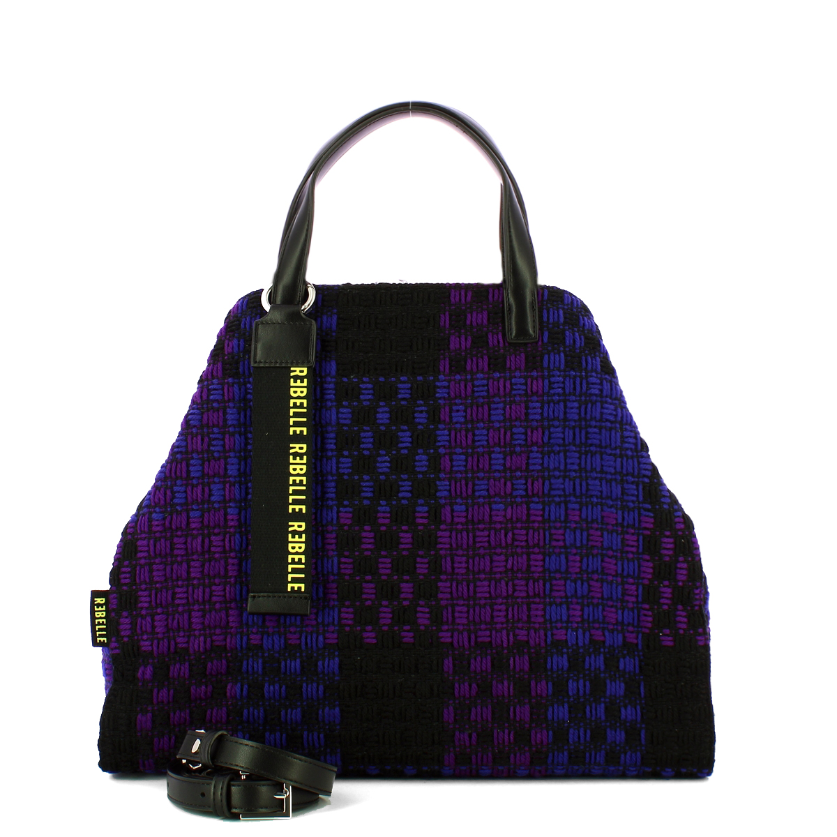 Rebelle Borsa a spalla Ashanti Checked Wire Violet - 4