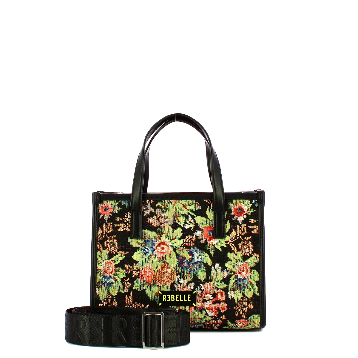 Rebelle Borsa a mano Peonia Flowery Small Black - 4