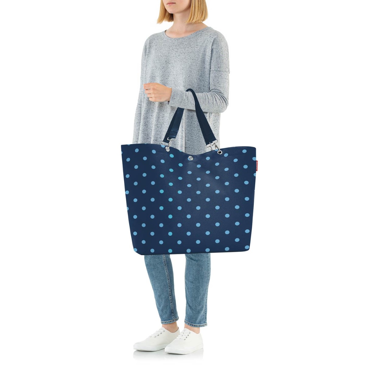 REIS Shopper XL Mixed Dots Blue - 3