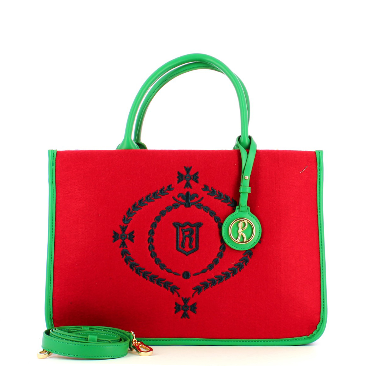 Roberta Di Camerino Borsa a mano College Rosso Blu Verde - 4