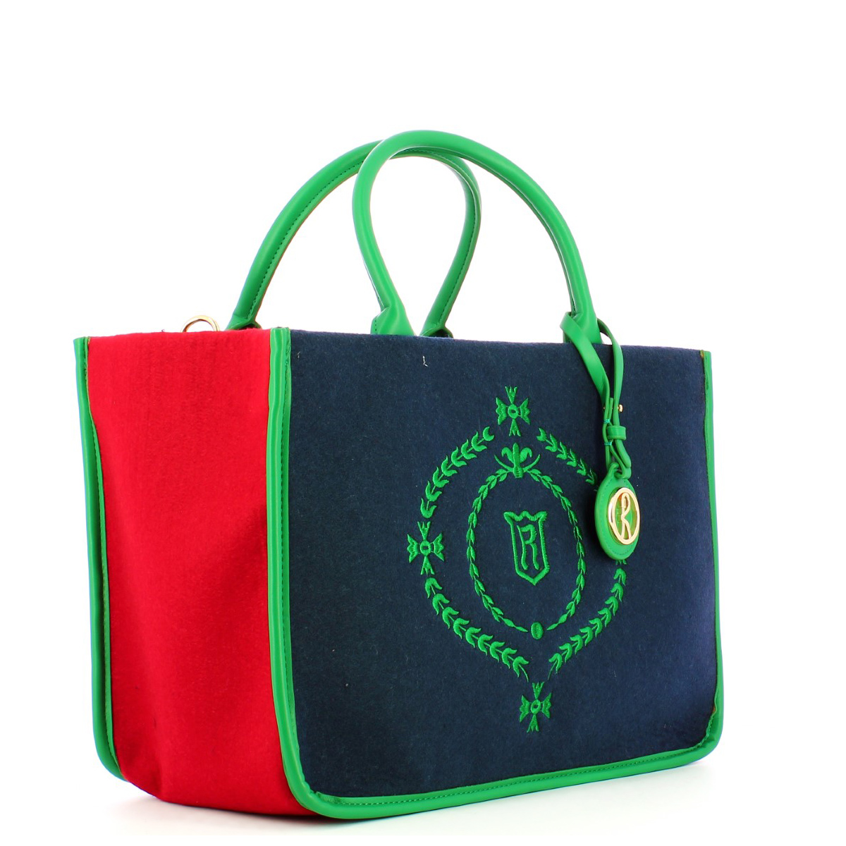 Roberta Di Camerino Borsa a mano College Blu Rosso Verde - 2