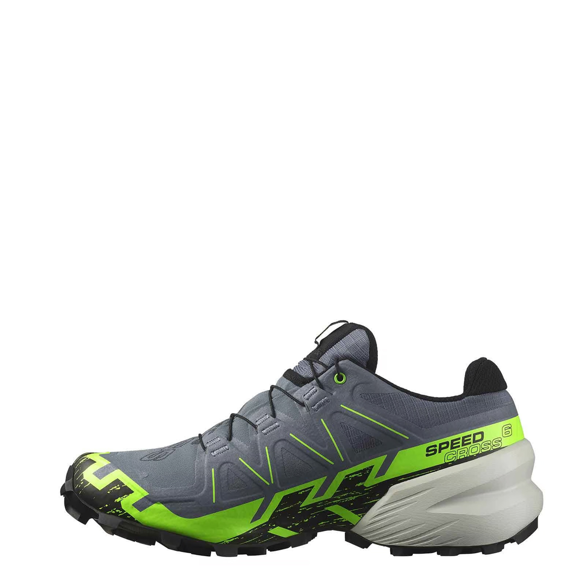 Salomon Scarpe da trail running Speedcross 6 Gore-Tex Flint Stone Green Gecko Black - 3