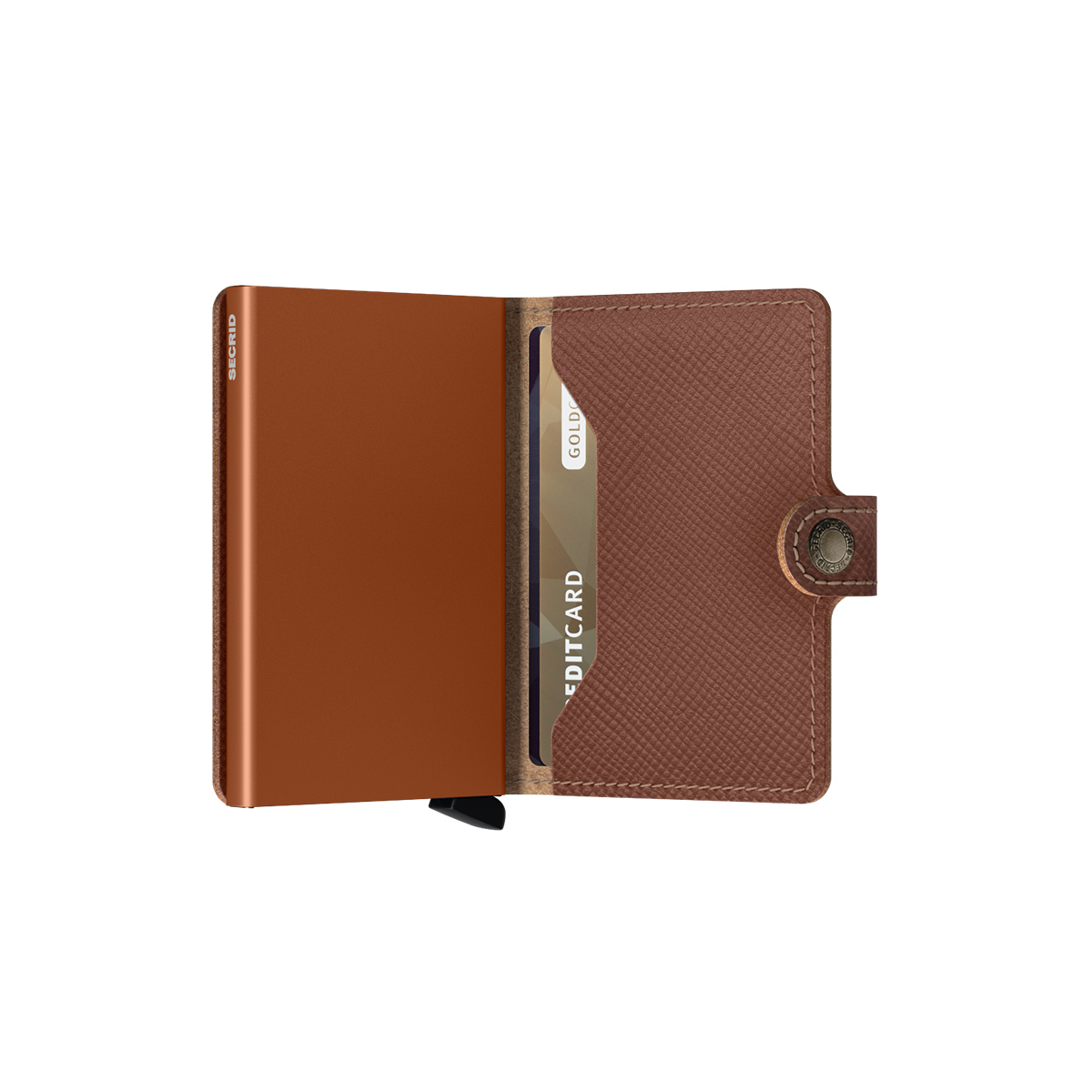 Secrid Miniwallet Saffiano RFID Caramel - 4