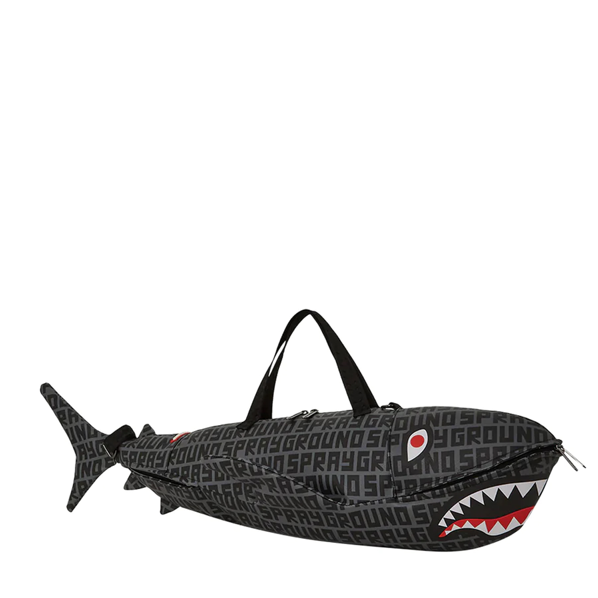 Sprayground Borsone Split Infinity Check Shark-Shaped Limited Edition - 3