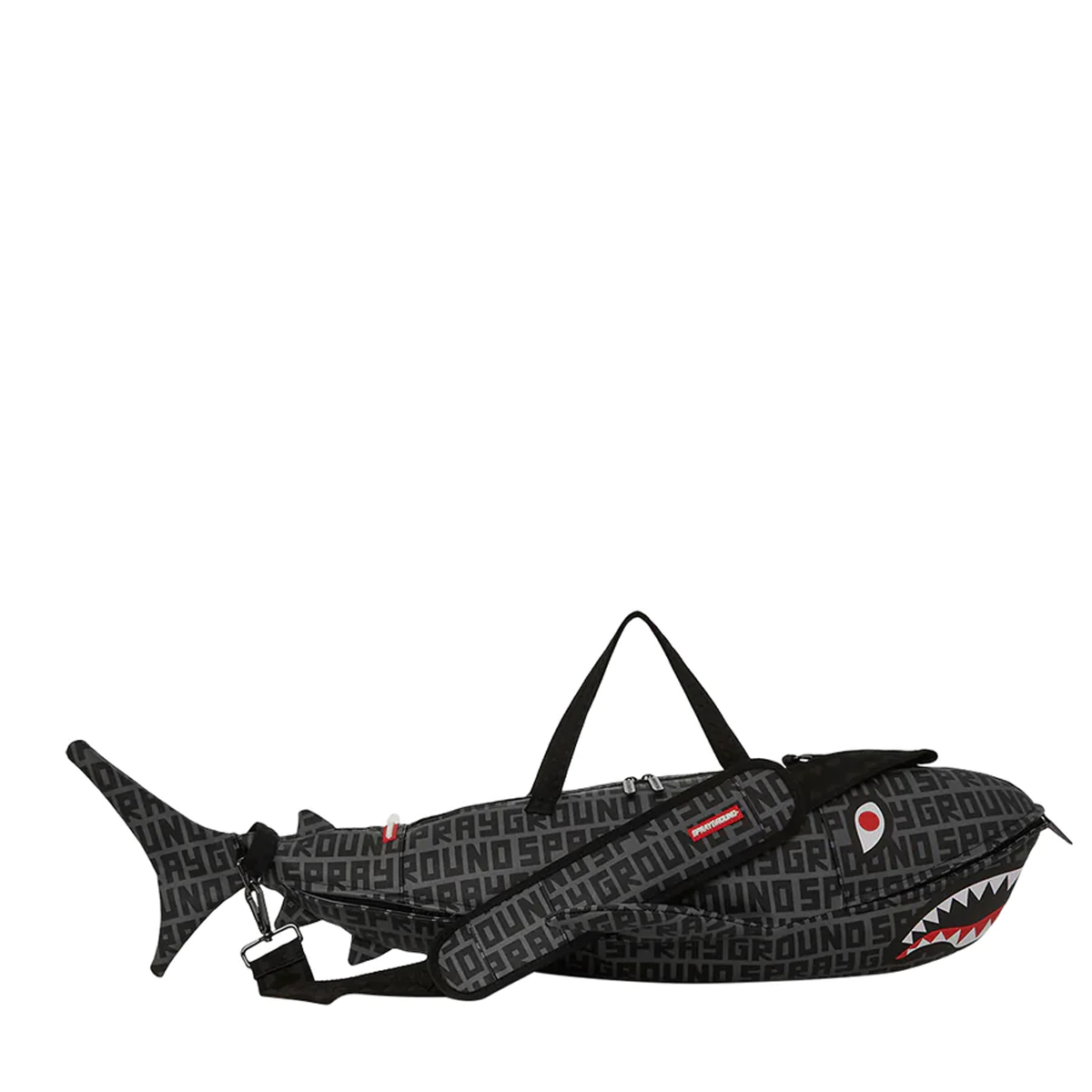 Sprayground Borsone Split Infinity Check Shark-Shaped Limited Edition - 5