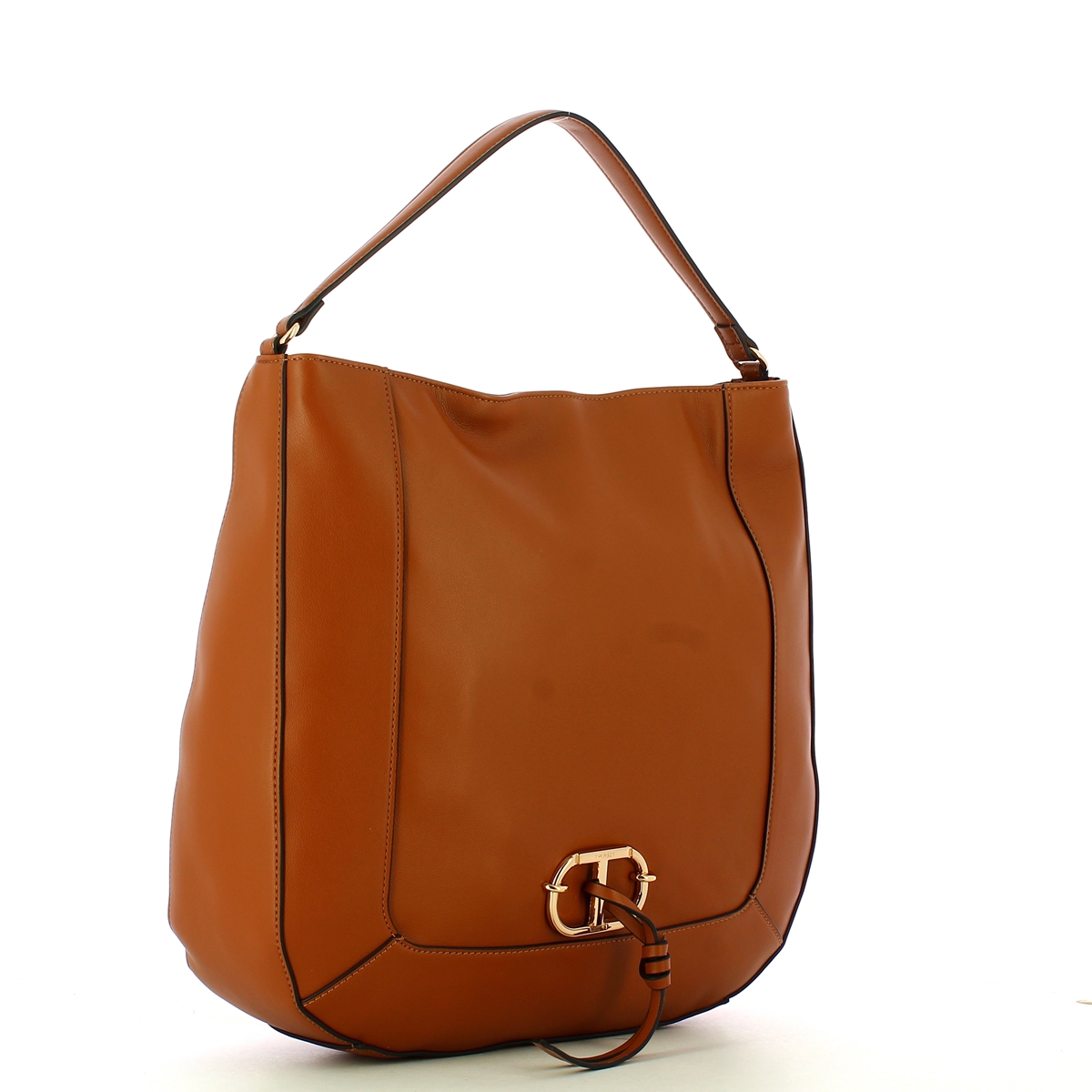 Twin Set Hobo Bag con logo Oval T Argan Oil - 2