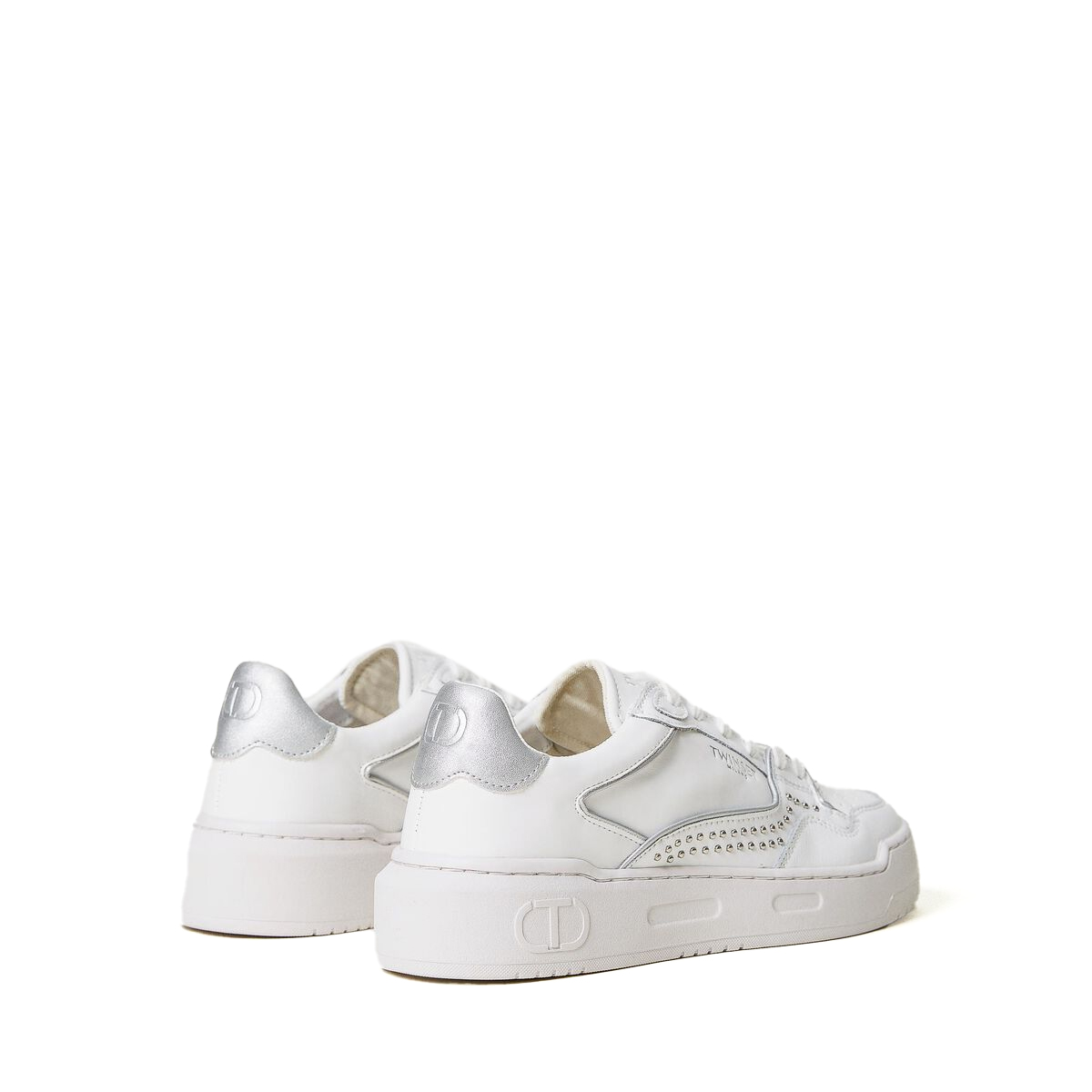 Twin Set Sneakers con micro borchie Silver - 3