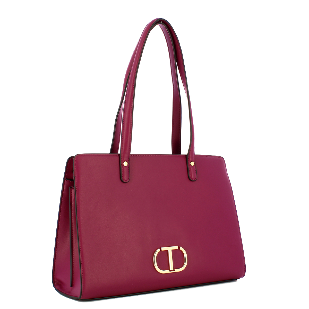 Twin Set Borsa a spalla con Oval T Rasberry Radiance - 2